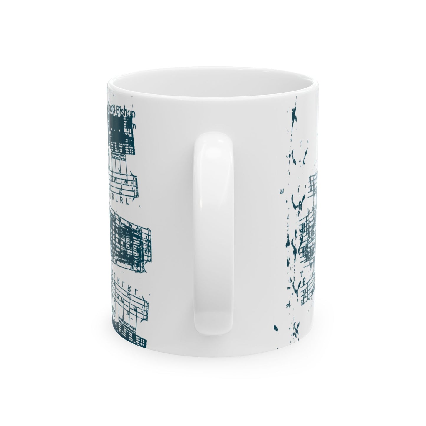 Distressed music mug, (11oz, 15oz)