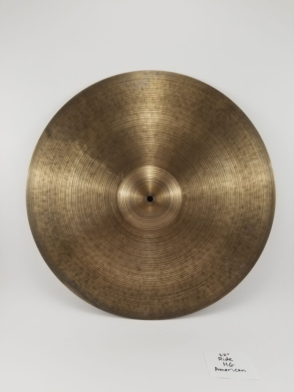 22" Cymbal & Gong Holy Grail ride cymbal - “American-style”