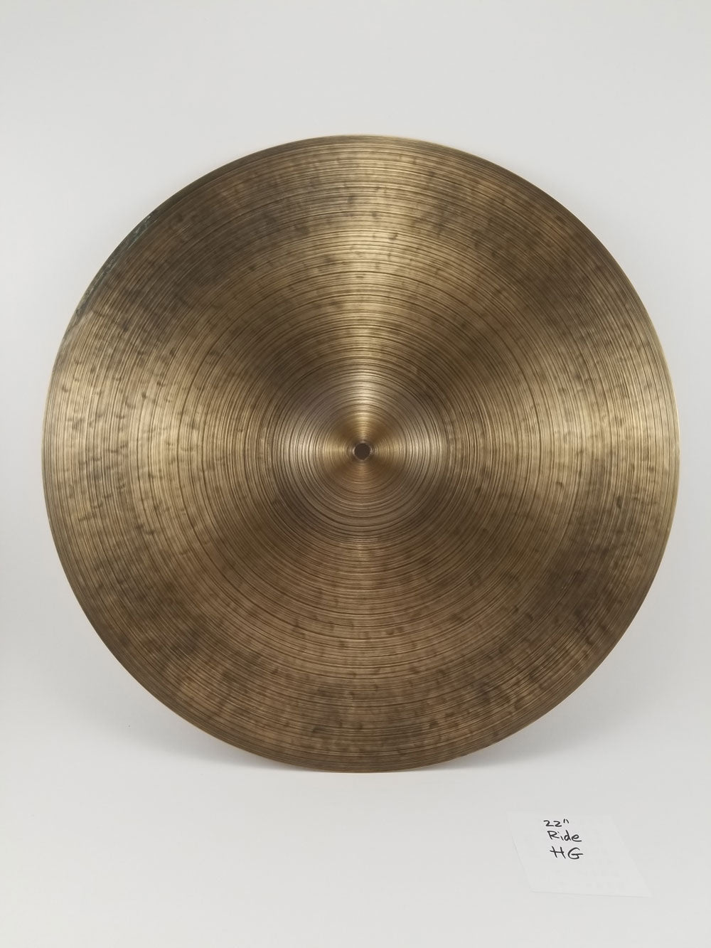 22" Cymbal & Gong Holy Grail ride cymbal - “Turkish-style”